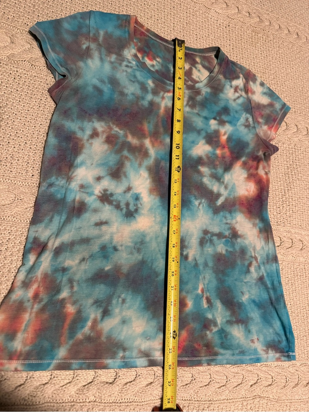 Tie-Dye Short Sleeve Tee in Blue & Multi